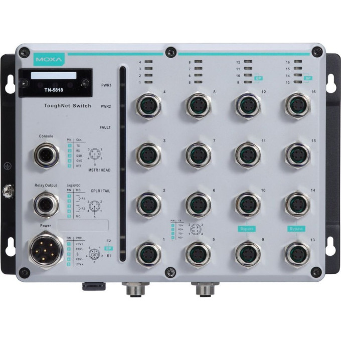 Коммутатор MOXA TN-5518A-8PoE-2GTXBP-WV-CT-T 6099590